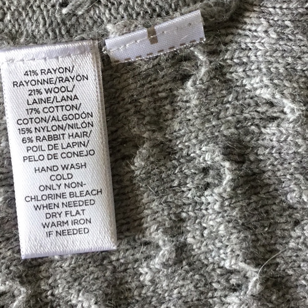 Loft Cardigan gray Sweater size L - Picture 6 of 7